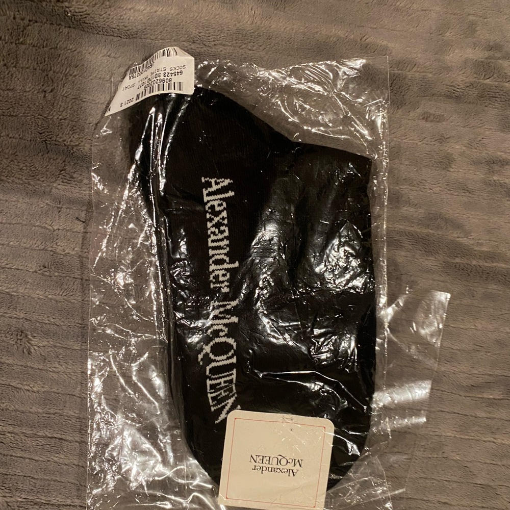 Alexander McQueen Black Socks
